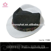 new design cheap lady fedora paper hat